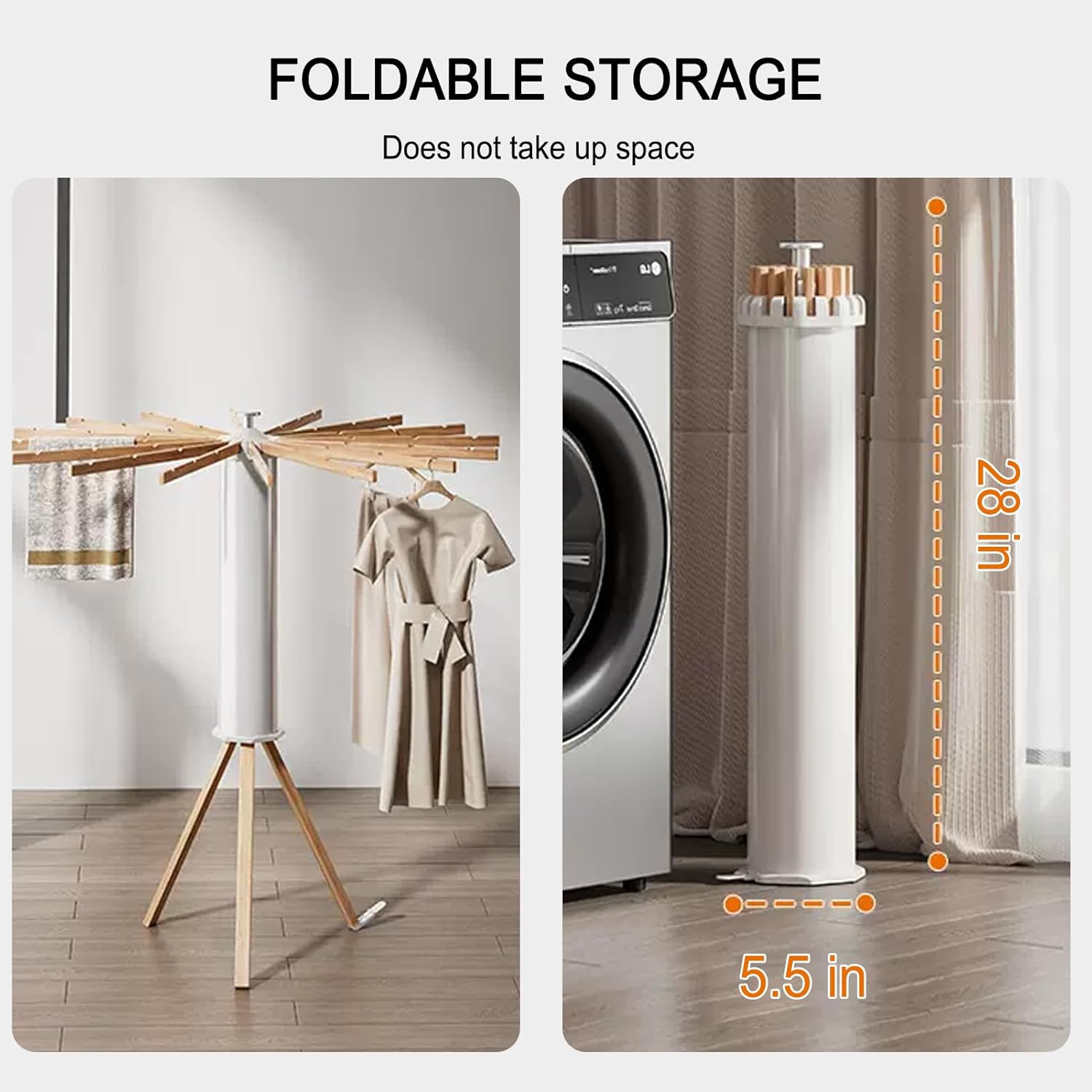 360° Tripod Clothes Drying Rack