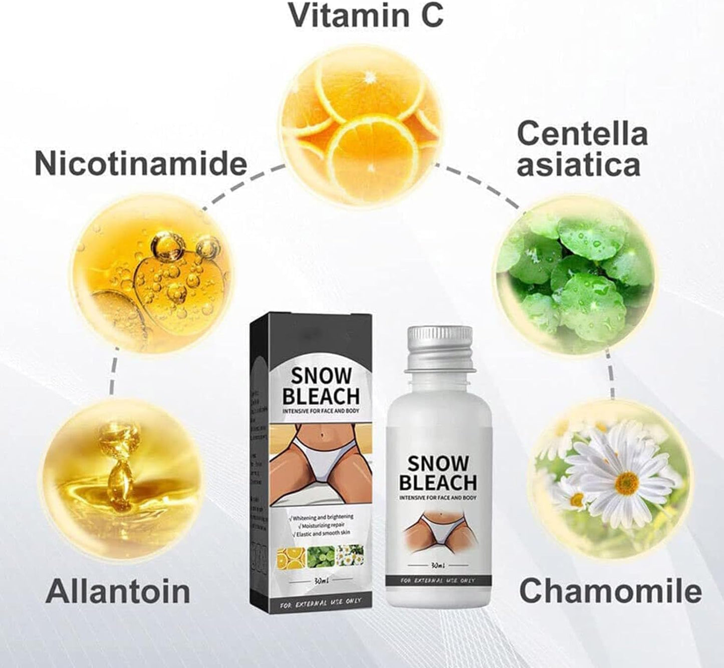 Snow Bleach Cream for Private Part Whitening