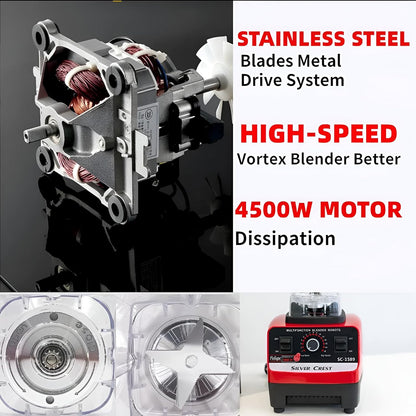 Blender Large Capacity Machine Portable Ice Smoothie Blenders