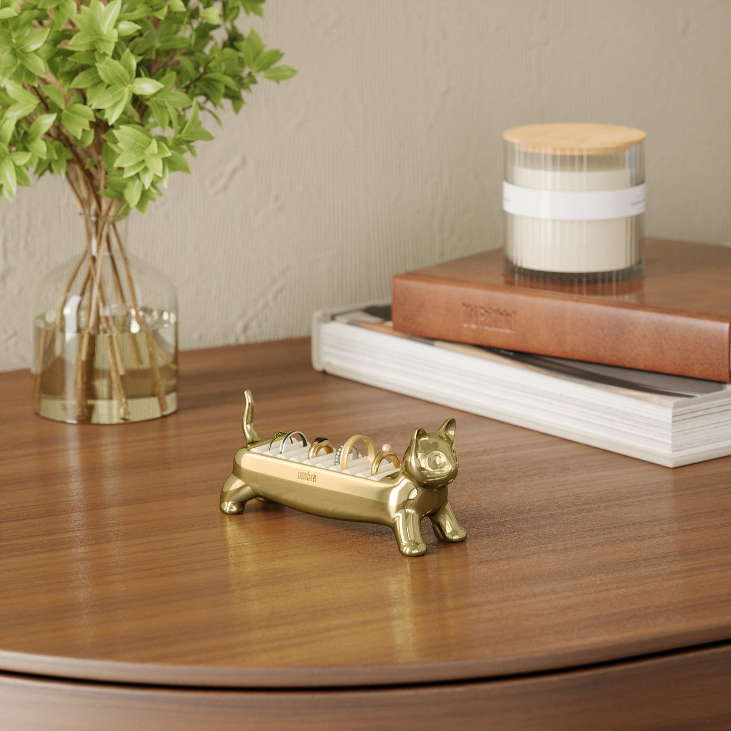 Adorable Munchkin Cat Ring Holder