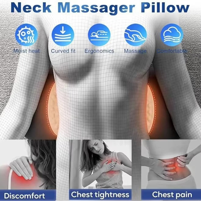 USB Rechargeable Heated Back Support Pillow