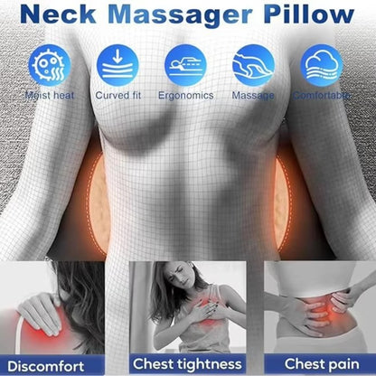 USB Rechargeable Heated Back Support Pillow