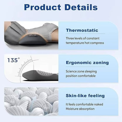 USB Rechargeable Heated Back Support Pillow