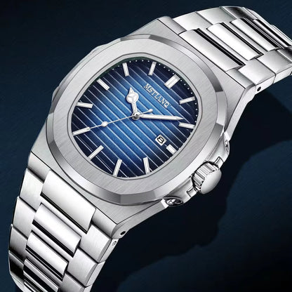 POEDAGAR Men’s Luxury Stainless Steel Watch,The Power of Time.