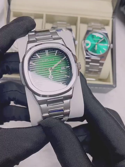 POEDAGAR Men’s Luxury Stainless Steel Watch,The Power of Time.