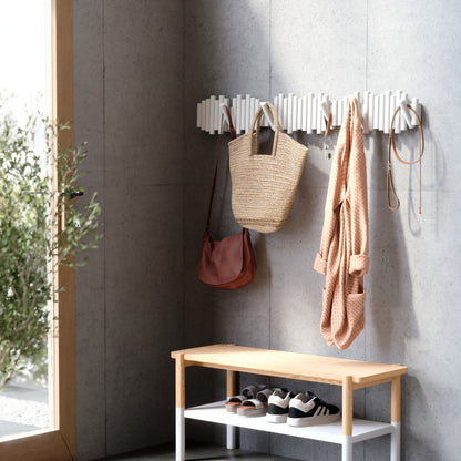 Real Pine Wood Wall Hook 5 Flip Down Hook.